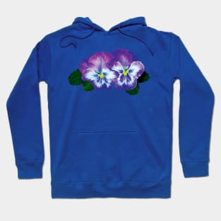 Purple Pansy Duo Hoodie